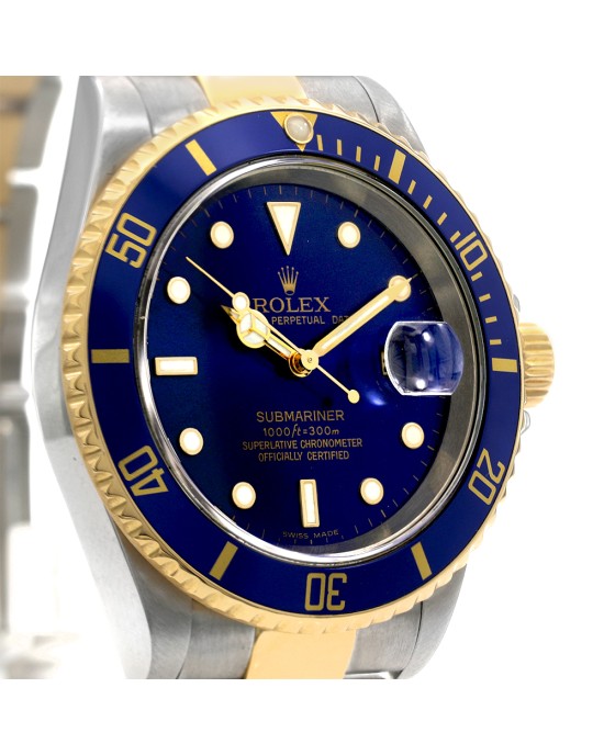 Rolex Submariner Date 40mm Stainless Steel Yellow Gold 16613